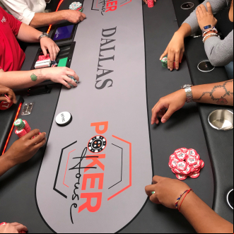 Poker House Players Playing On Table